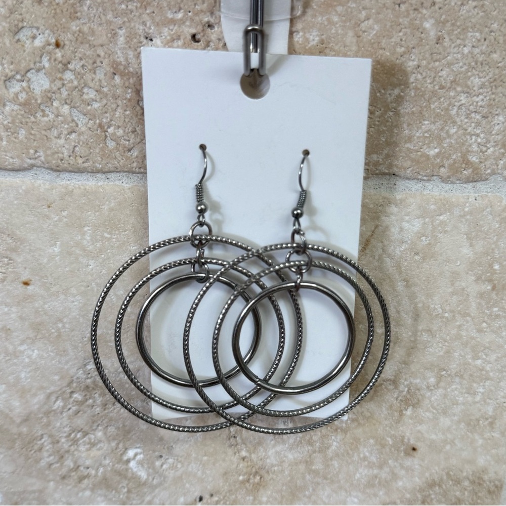 Concentric Hoops Earrings